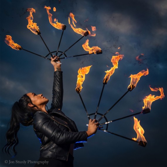 Gora Folding Fire Fans