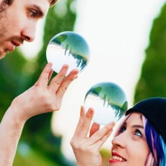 Juggle Dream Crystal Clear Acrylic Contact Juggling Ball 75mm Juggle Dream Crystal Clear Acrylic Contact Juggling Ball 75mm