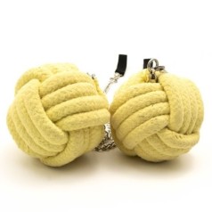 Firelovers | Pair of 70mm Monkey Fist Fire Poi - Spinning Firelovers | Pair of 70mm Monkey Fist Fire Poi - Spinning